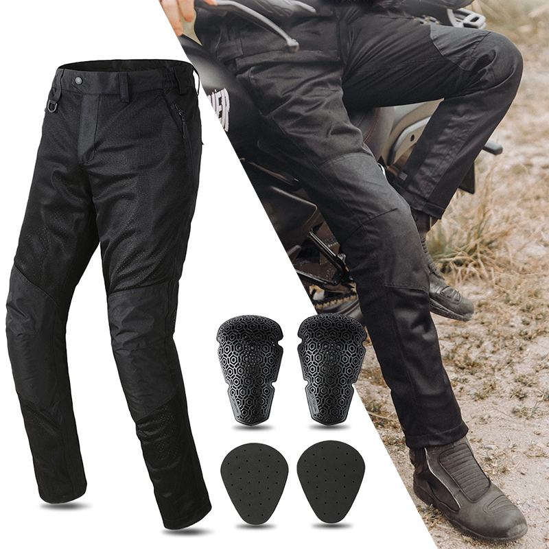 Motorcycle Gear Jeans - Yaz Örgü Motosiklet Pantolon Erkekler Off-road