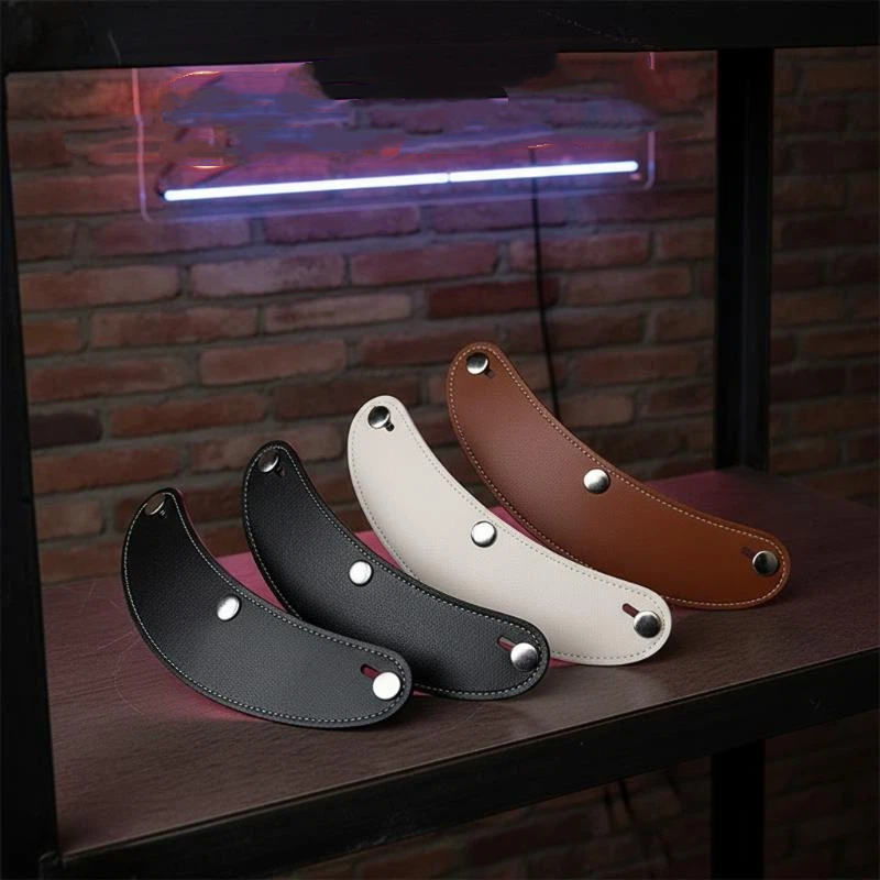 Motorcycle Gear Helmets - Retro 3 Pimli Kask Vizörü, Scooter,