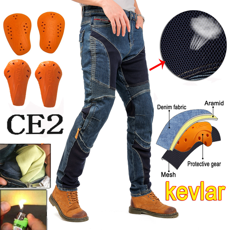 Motorcycle Gear Jeans - Hithotwin Aramid Motosiklet Kot Pantolonu Moto