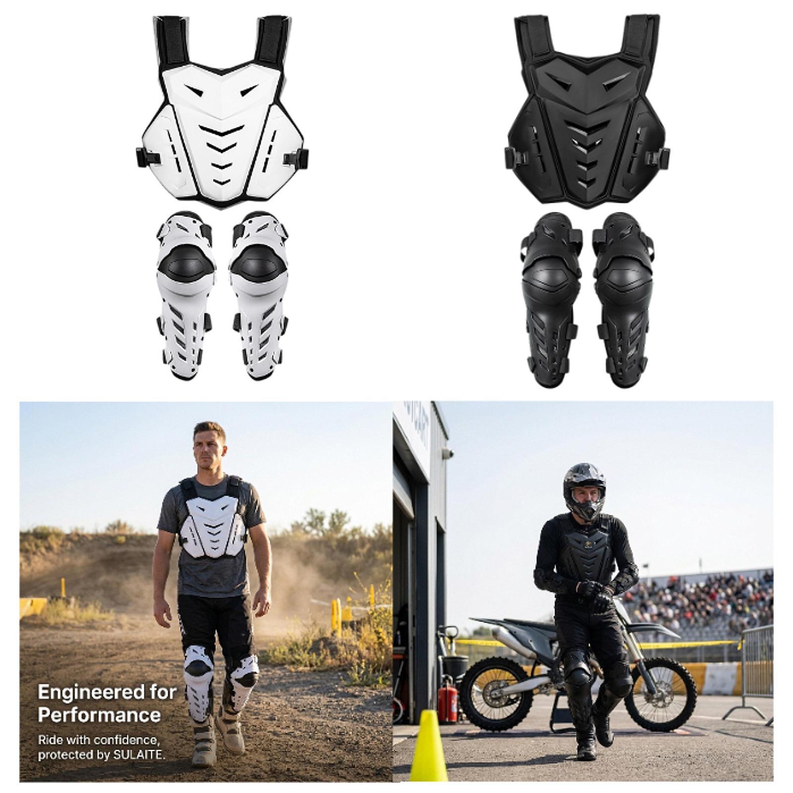 Motorcycle Gear For Men - Ergonomik Göğüs Koruyucu Dizlikler Motosiklet Koruma