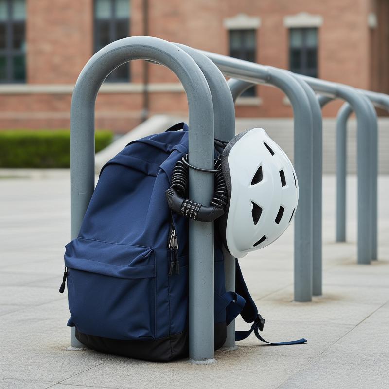Motorcycle Gear Helmets - Siyah Motosiklet Kask Kilidi 4 Haneli