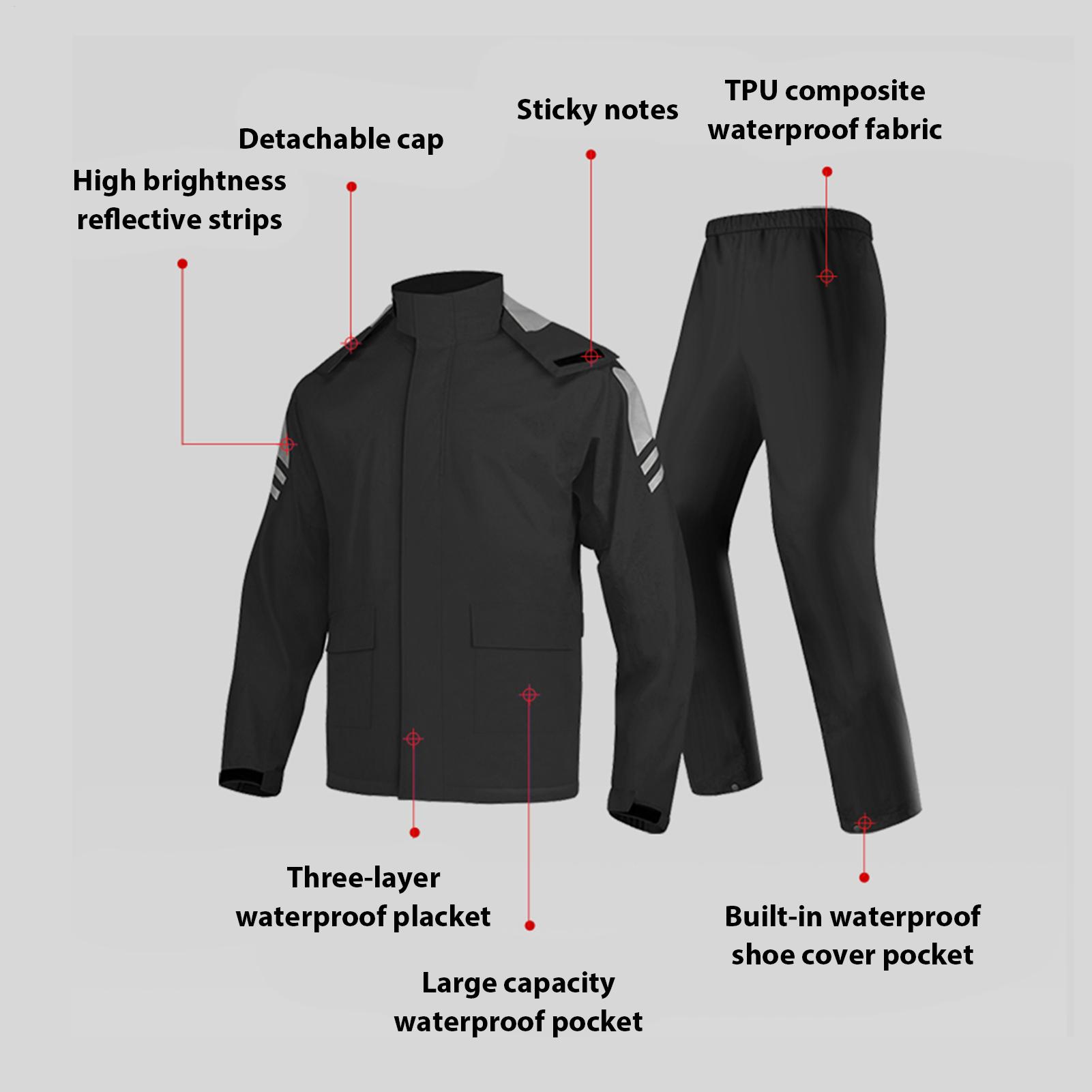 Erkekler için su geçirmez yağm - Motorcycle Gear For Men incelemesi ve fiyatı