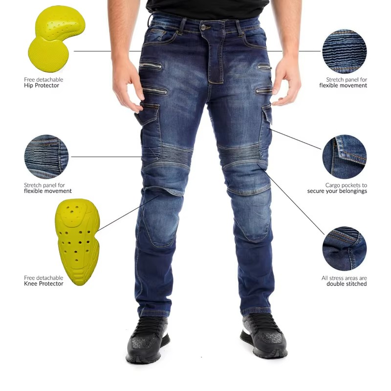 Erkek Motosiklet Sürüş Kot Pan - Motorcycle Gear Jeans incelemesi ve fiyatı