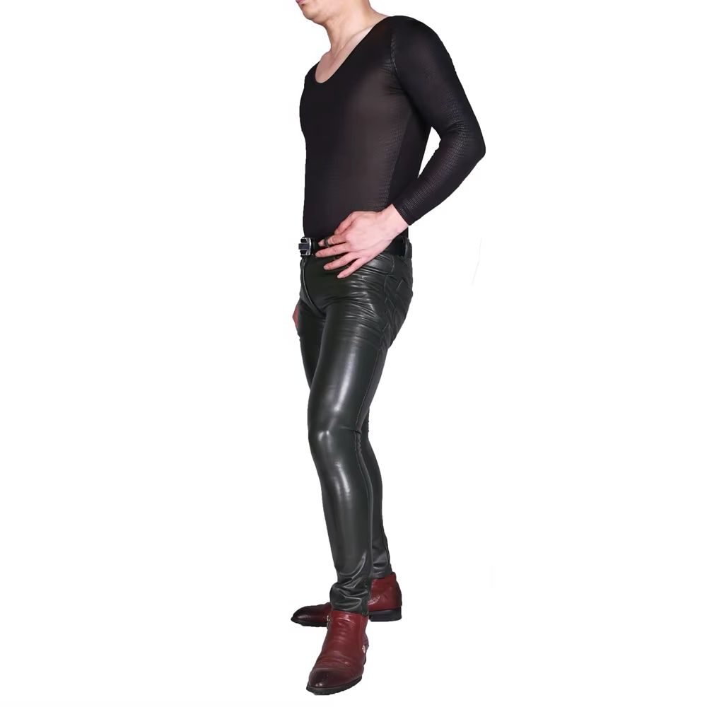Erkek Punk PU Suni Deri Pantol - Motorcycle Gear Jeans incelemesi ve fiyatı
